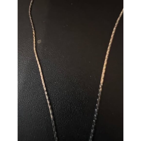 Gorgeous Silver Chain Necklace with Blue Stones Kitty Cat Pendant - Picture 5 of 6